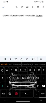 Typewriter Sound Keyboard android App screenshot 10