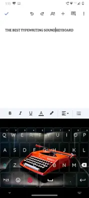 Typewriter Sound Keyboard android App screenshot 11