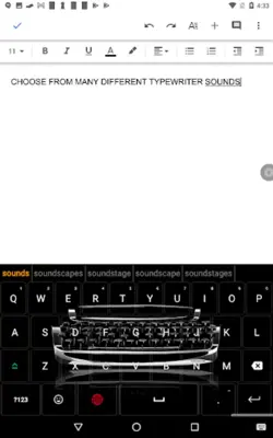 Typewriter Sound Keyboard android App screenshot 8